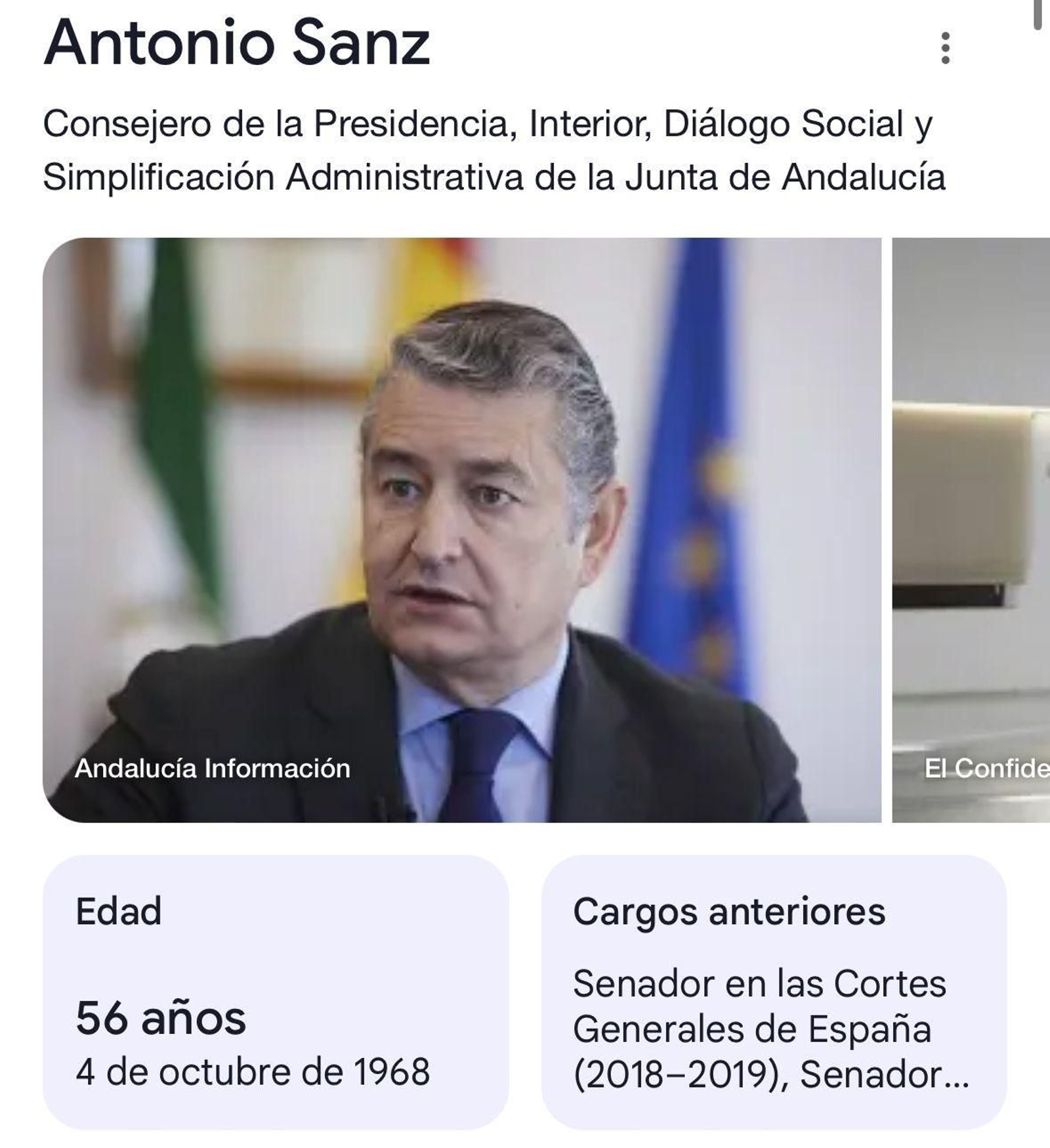 Ayer cumplió 56. 35 viviendo de la política
