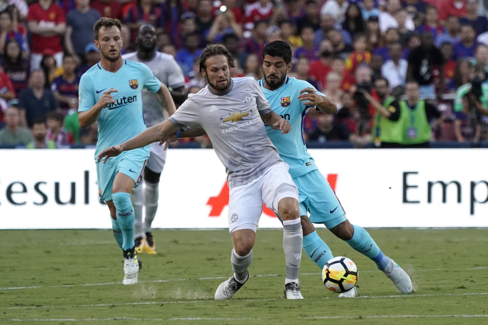 Imágenes del encuentro entre el Barcelona y el Manchester United