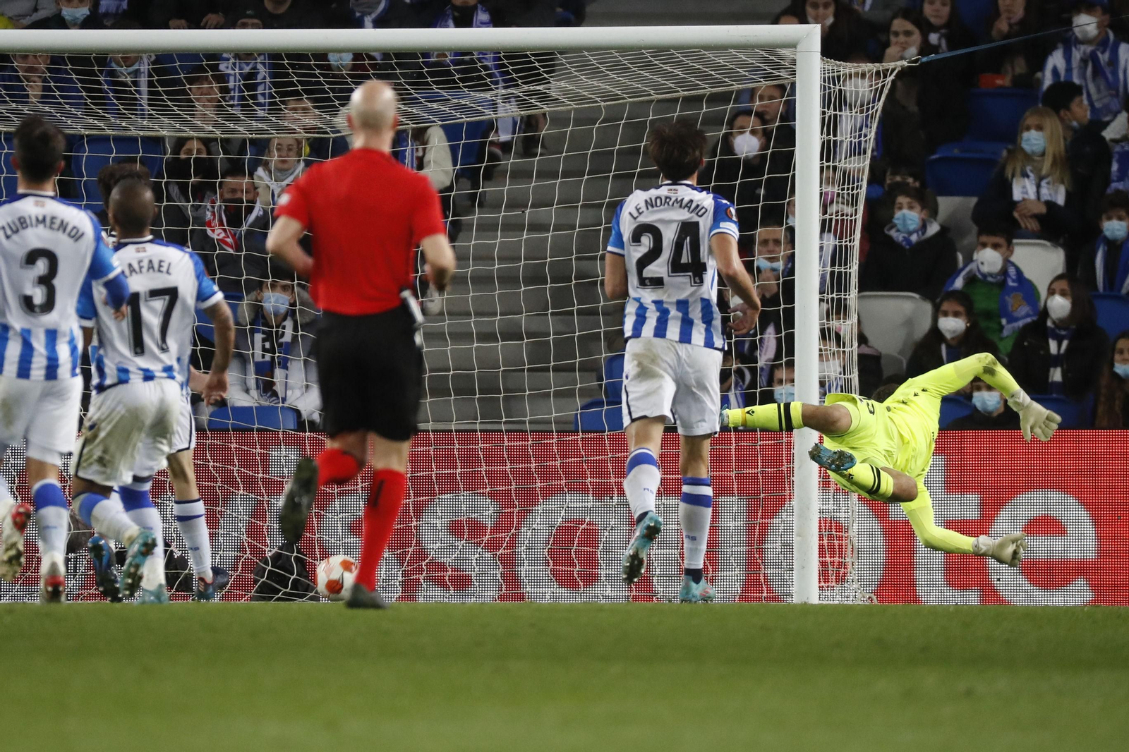 El Leipzig anota el 0-2 a la Real Sociedad