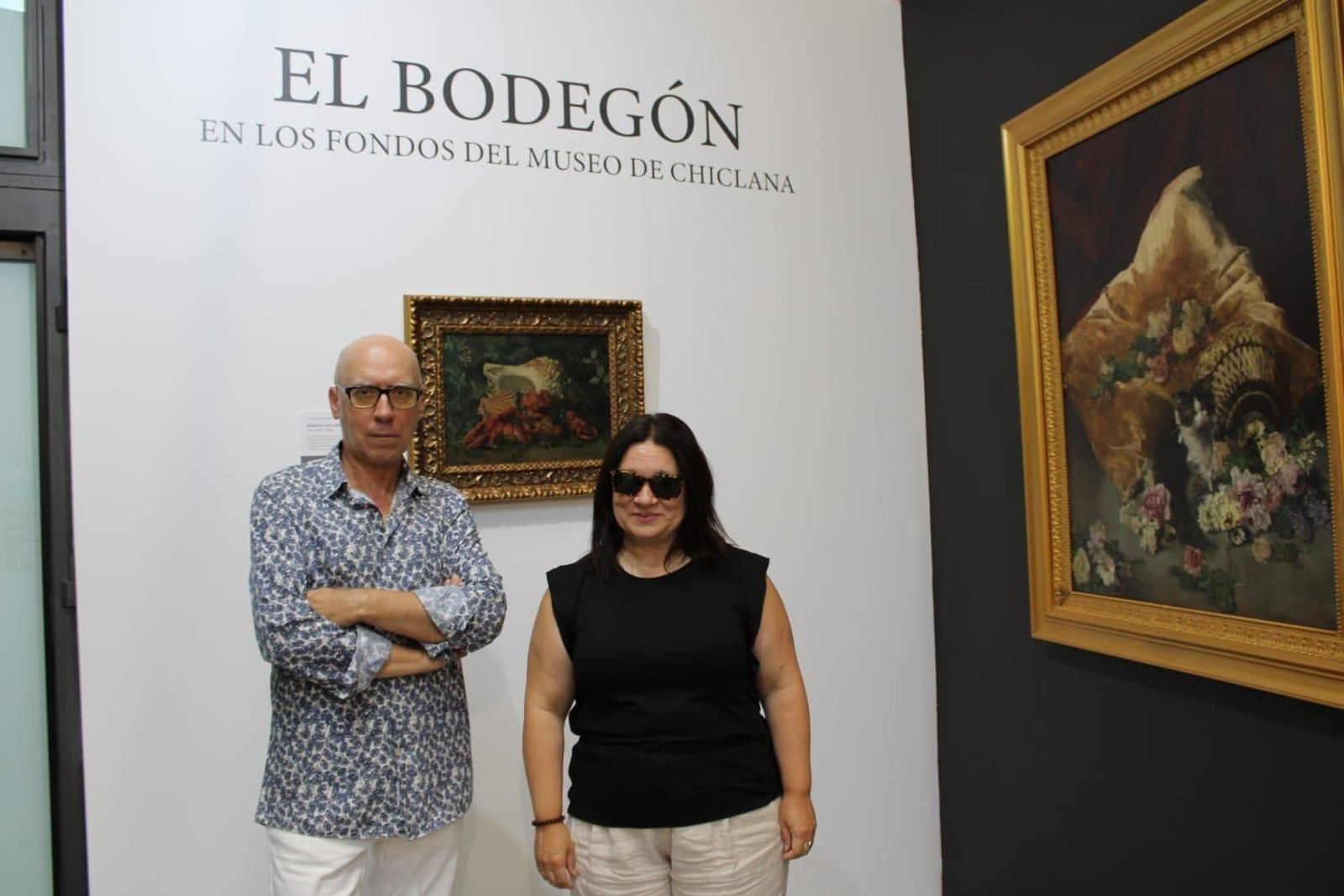 Una imagen de la inauguración de esta muesta.