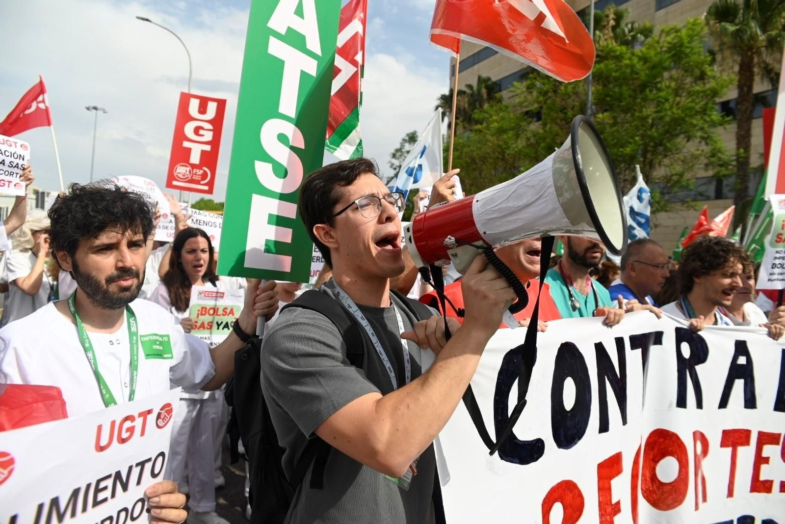 Las imágenes de la protesta de los sanitarios de Córdoba