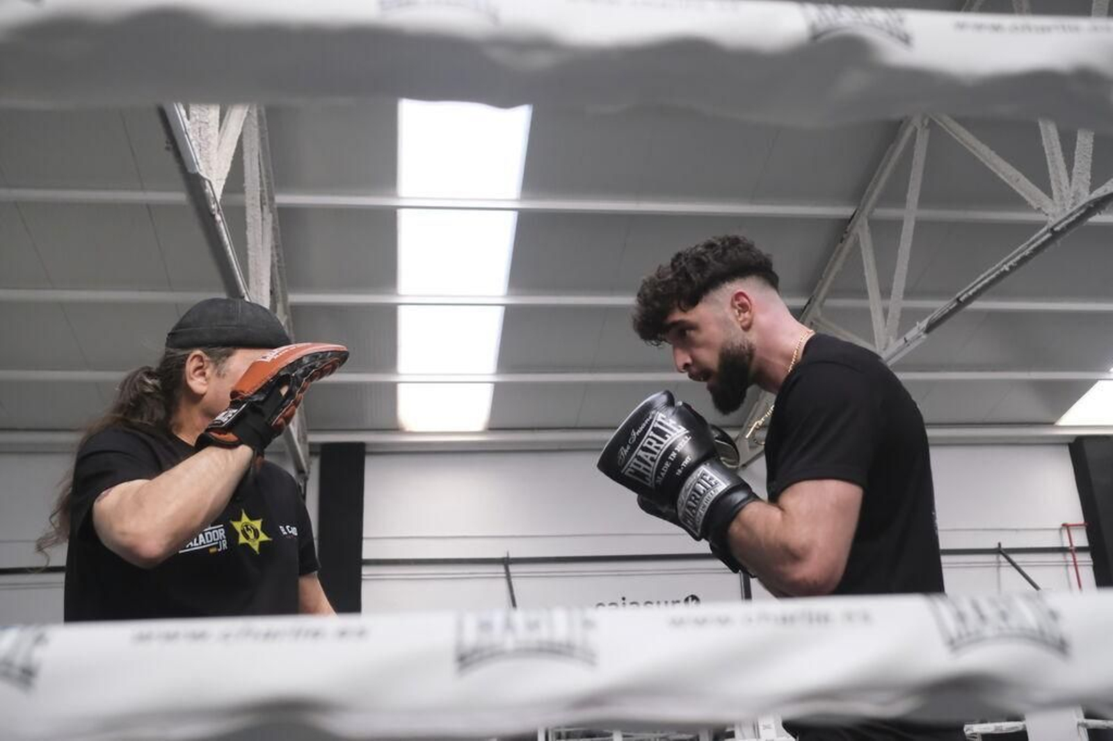 José Luis Navarro Jr, durante su entrenamiento en Córdoba.