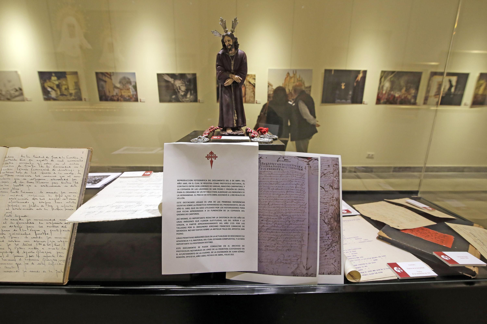 Inauguración de la exposición del Prendimiento en la sala De Profundis en los Claustros de Santo Domingo