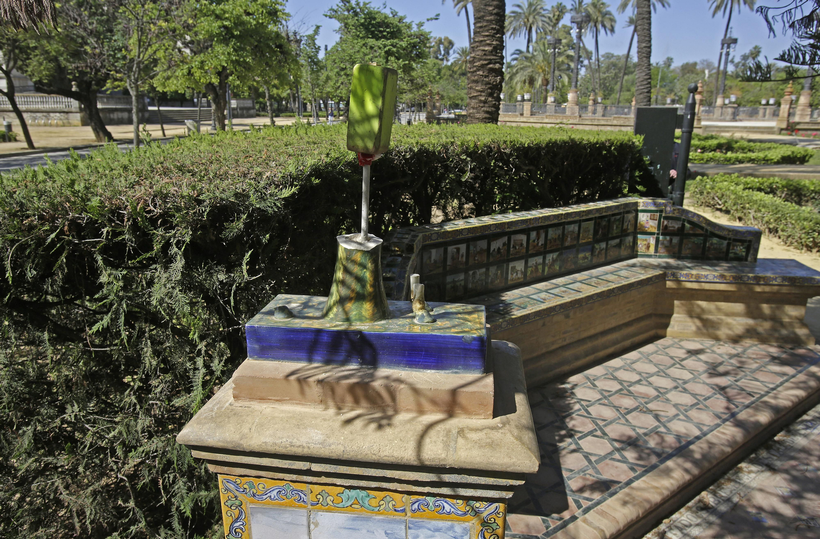 Destrozos en el Parque de María Luisa