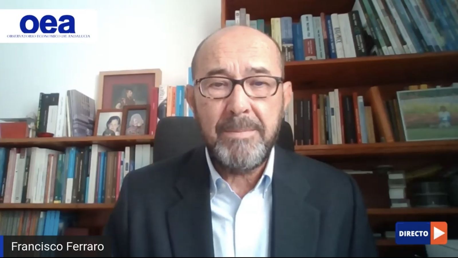 Francisco Ferraro, durante la presentación telemática del informe trimestral, este martes.