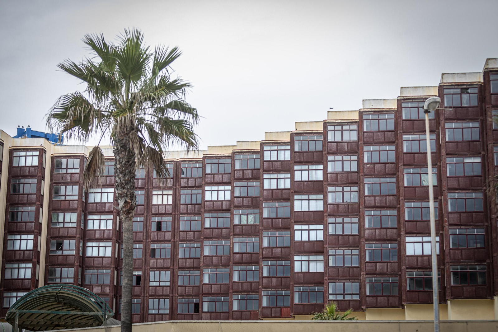 La antigua residencia Tiempo Libre en el Paseo Marítimo de Cádiz-
