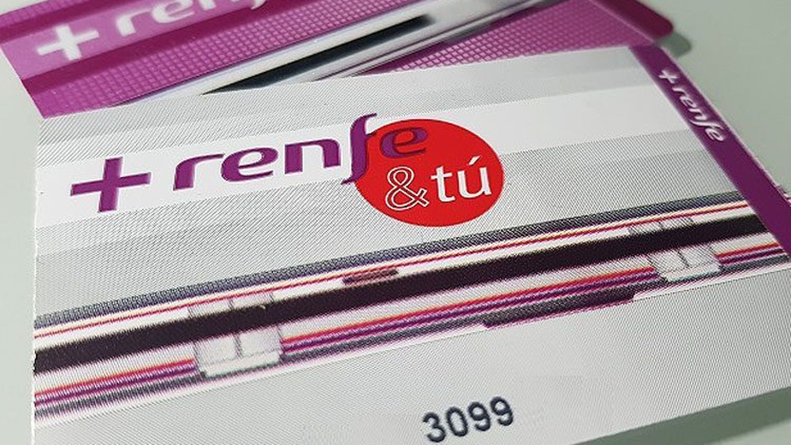 Tarjeta Renfe sin contacto.