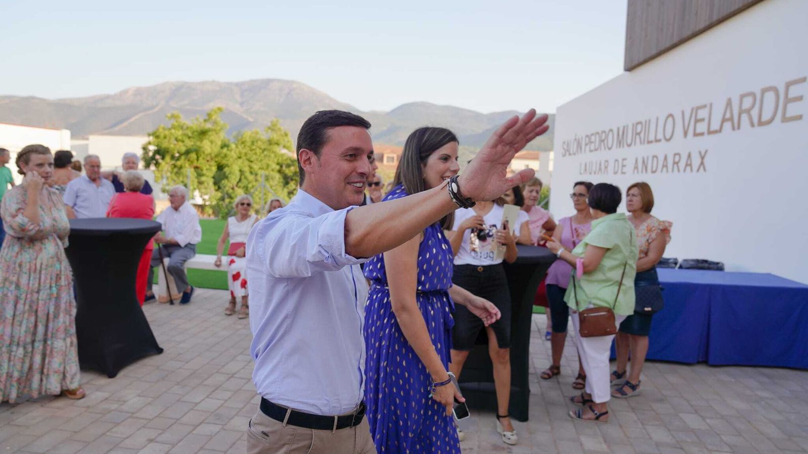 El presidente de la Diputación y la alcaldesa de Laujar de Andarax.