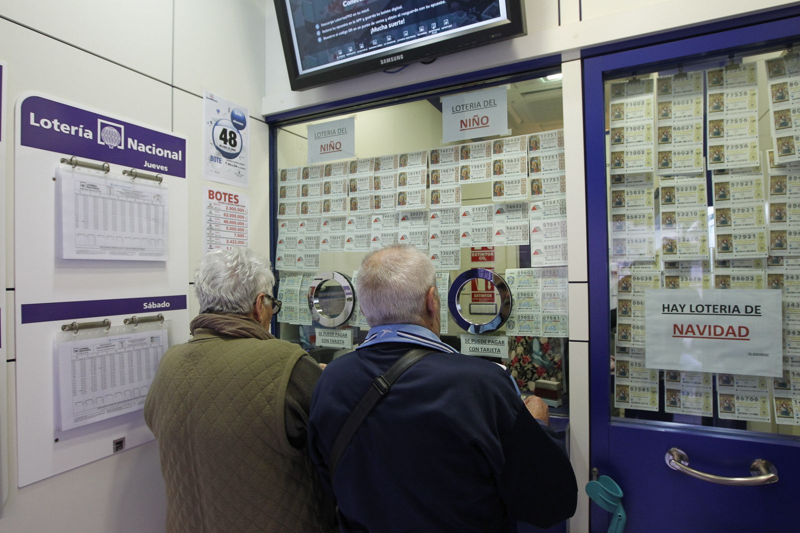 Imagen de archivo de un despacho de Lotería Nacional