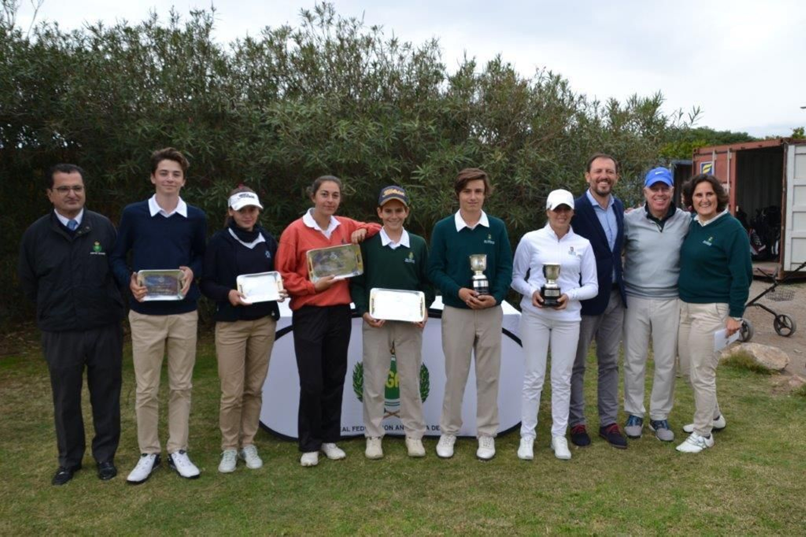 Los premiados en el puntuable andaluz de Almería.