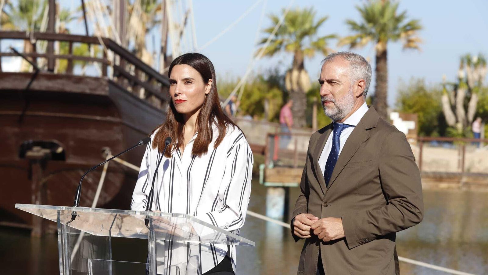 La diputada de Turismo, Ana Delgado, y el presidente del Patronato Provincial de Turismo, Emiliano Cabot.