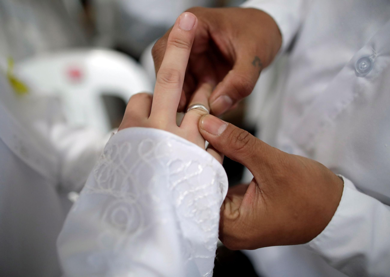 Celebración de unmatrimonio religioso.