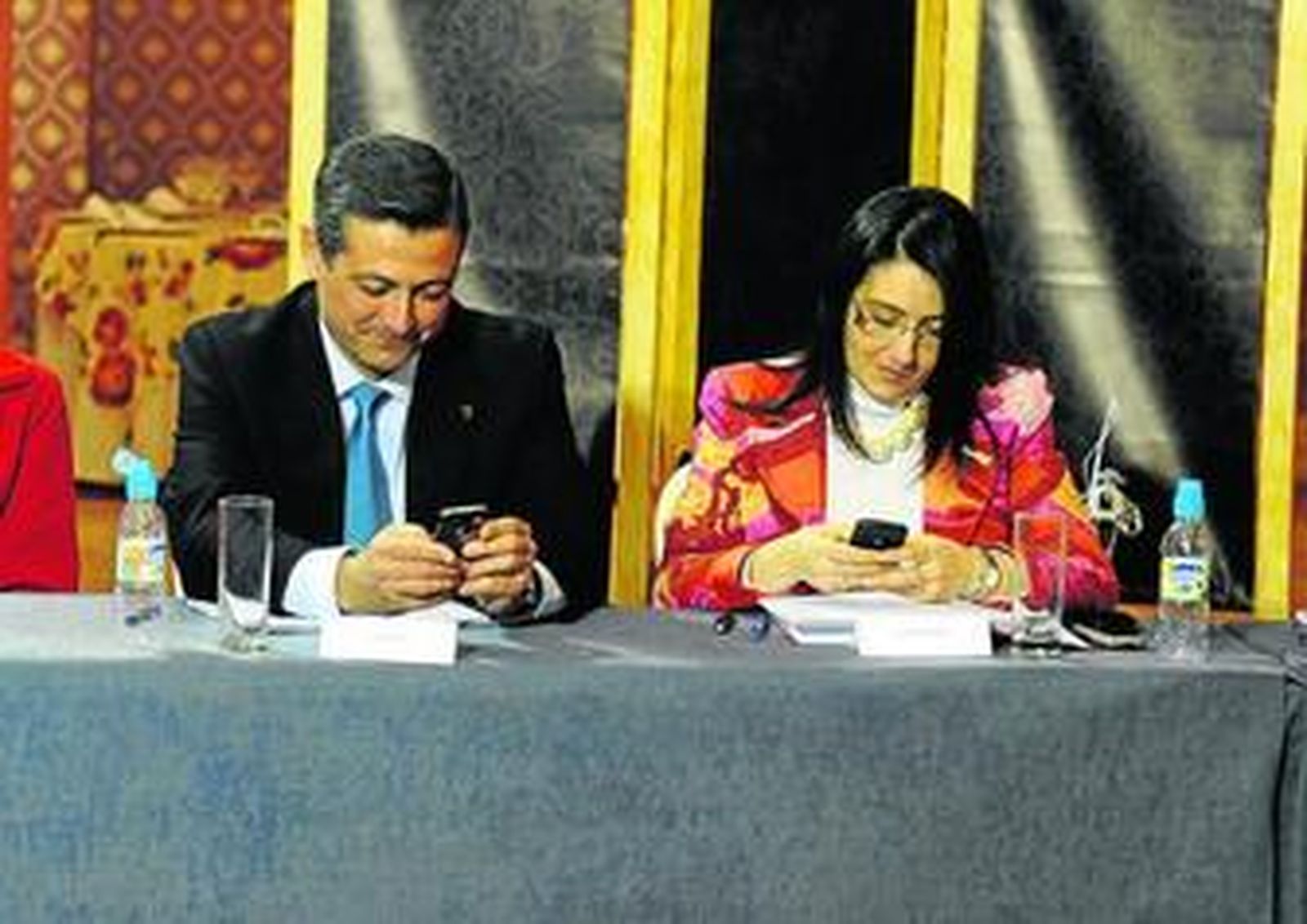 María Cristina Arjona, a la derecha de la imagen, entre los asistentes del Foro por el Cambio del PP.