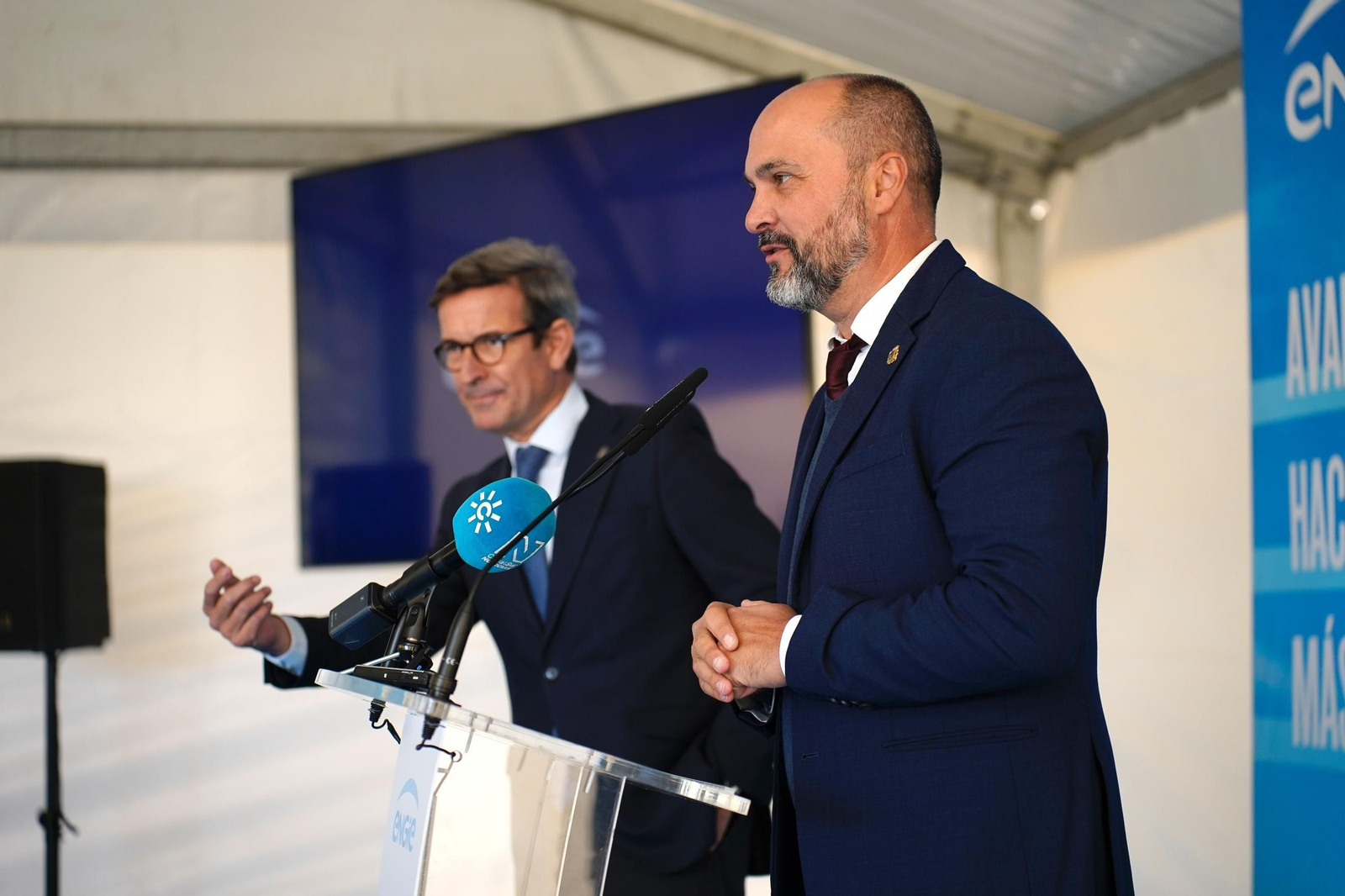 Las fotos de la inauguración de los parques eólicos El Padrón y Cerro Cabello de Los Barrios
