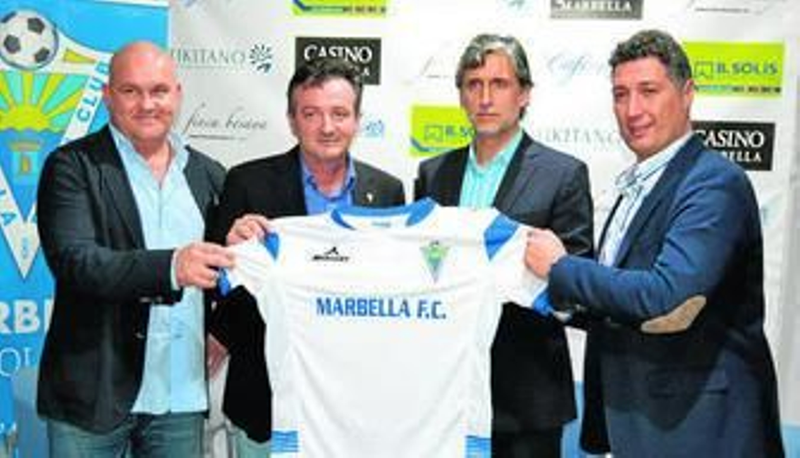 Imagen de la presentación de Pablo Alfaro como nuevo técnico marbellí.