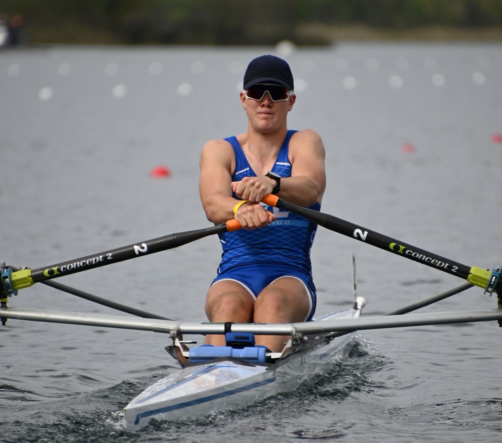Robert Privistiresku durante el desarrollo de la competición celebrada en la localidad gerundense.