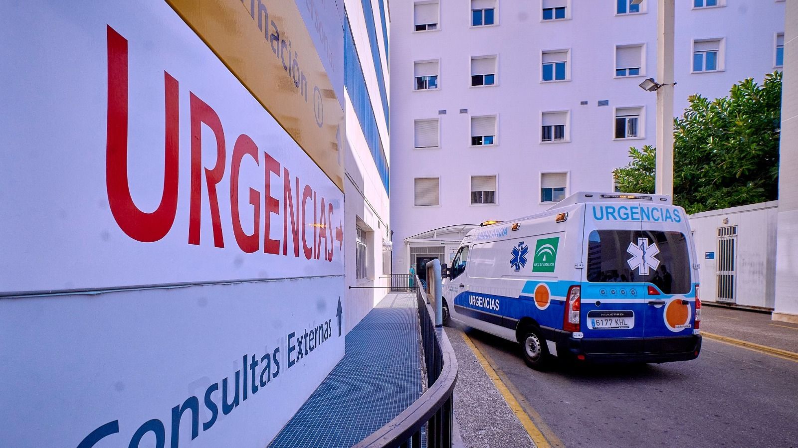 Hospital Puerta del Mar en Cádiz, donde hay un mayor número de médicos residentes.