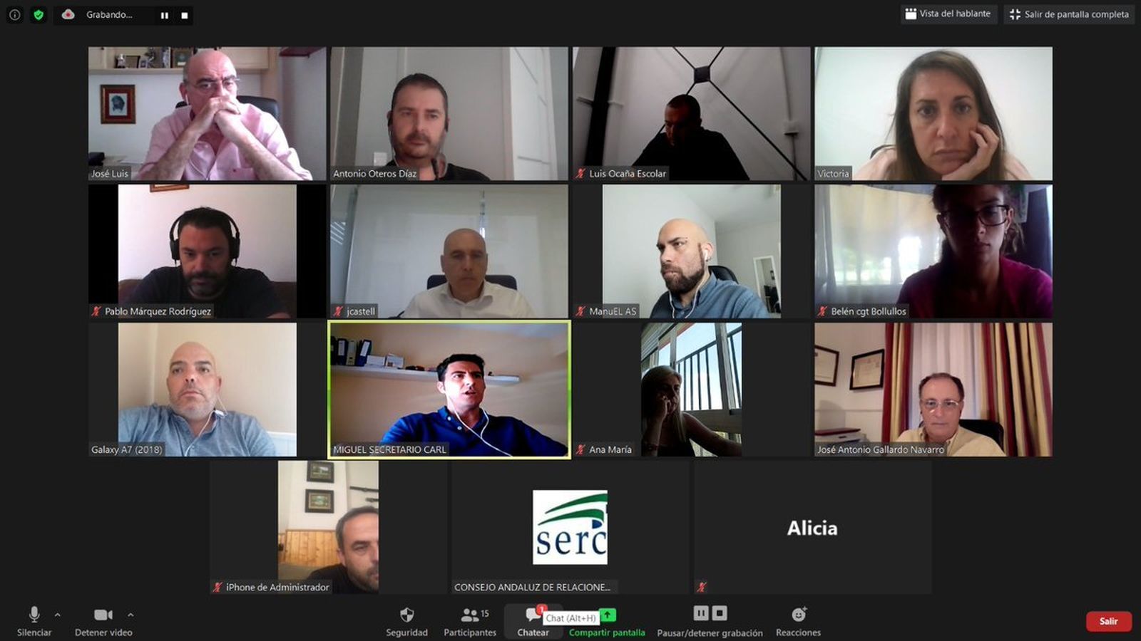 Una de las primeras mediaciones con sesiones online celebradas en Andalucía