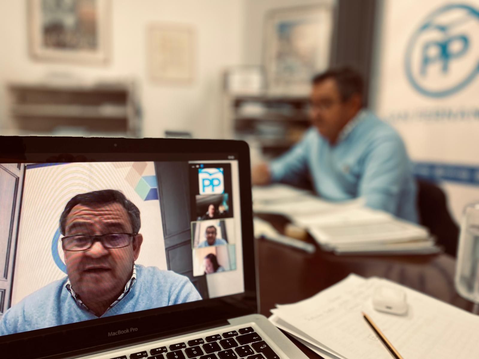 José Loaiza durante la rueda de prensa telemática.