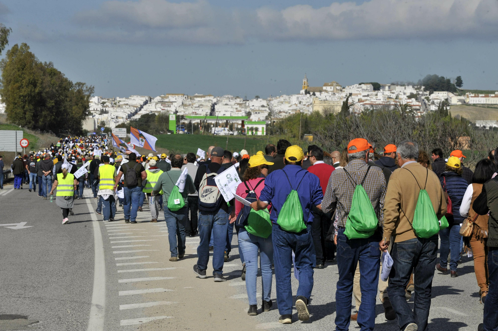 Imágenes de la tractorada reivindicativa en Villamartín