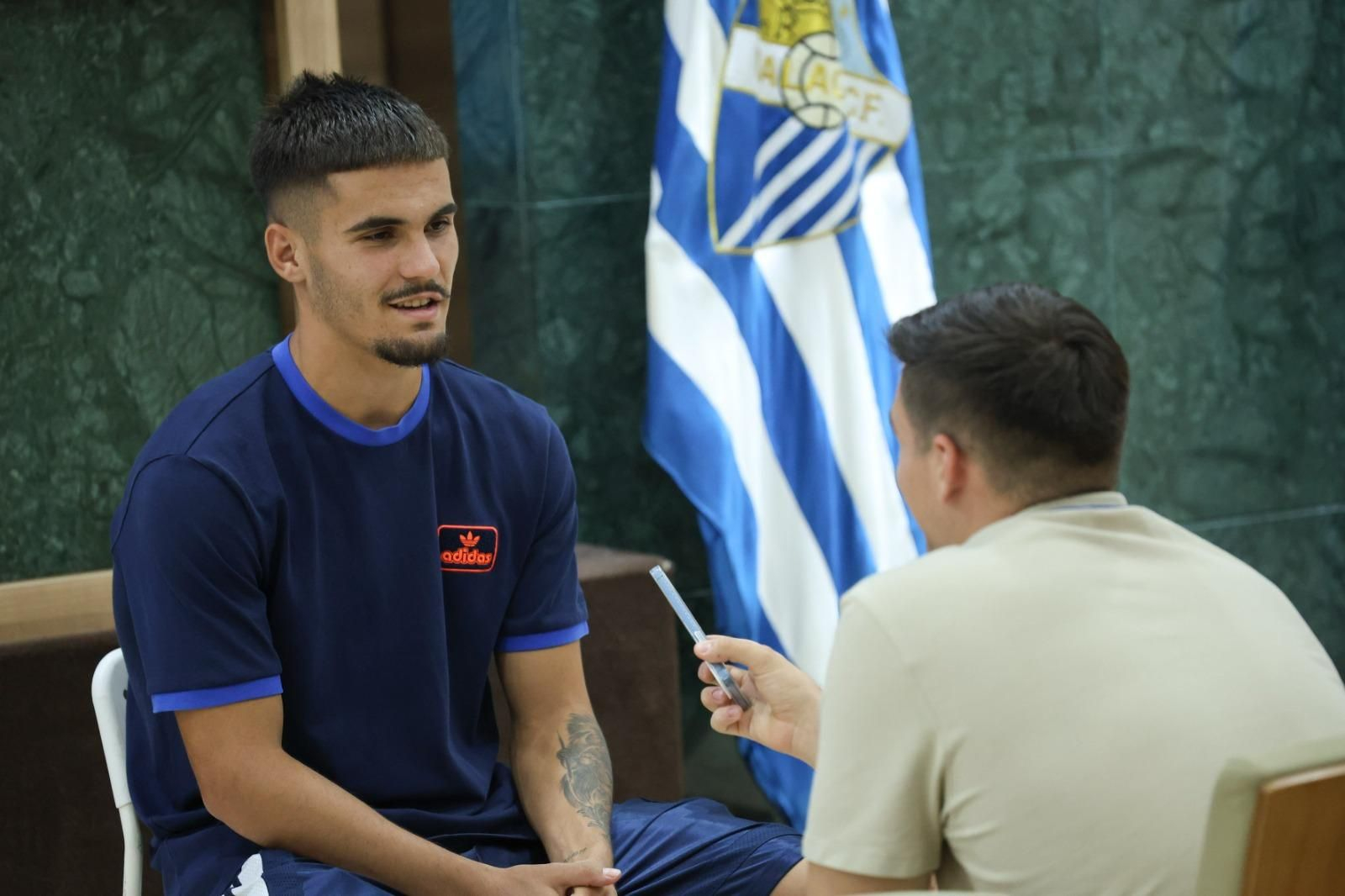 Las fotos de la entrevista a Chupete, jugador del Málaga CF