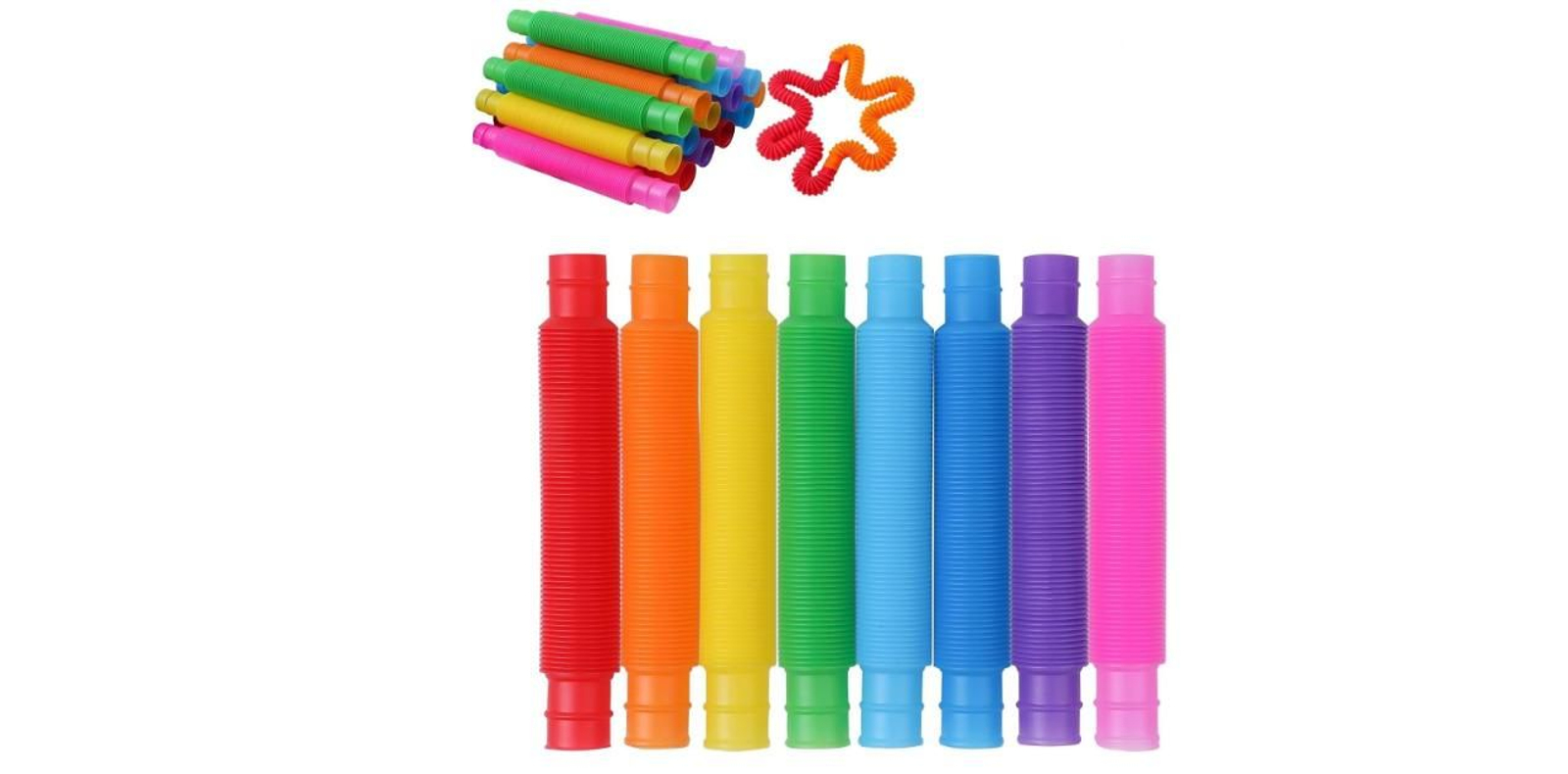Juguetes sensoriales de tubo elástico