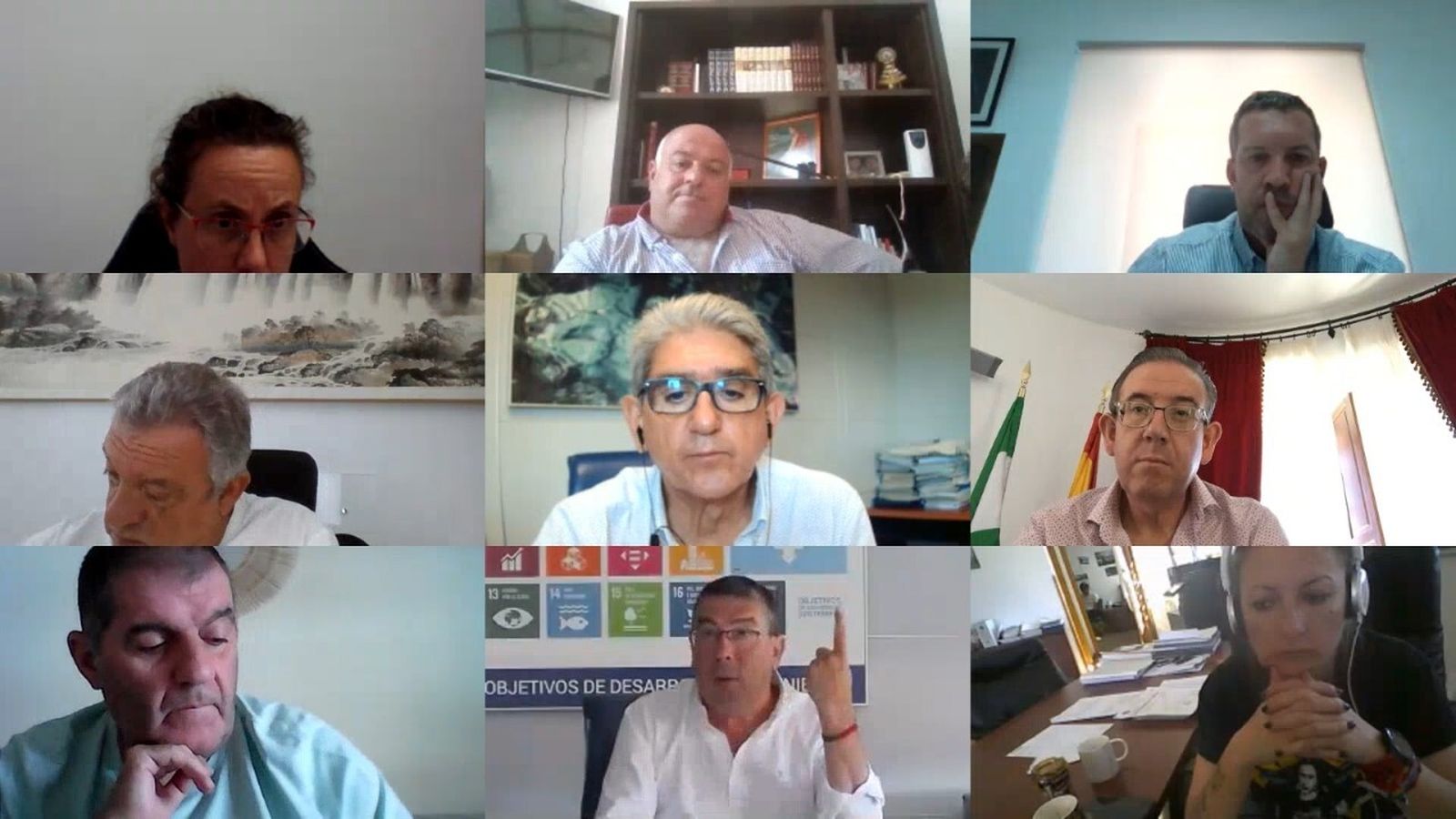 Un momento de la reunión telemática del comité permanente contra la sequía.