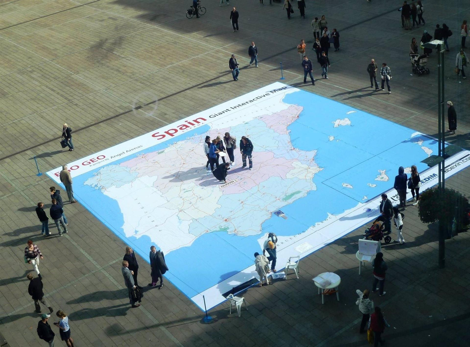 Málaga instalará en Teatinos un mapa gigante e interactivo de España el 6 de diciembre