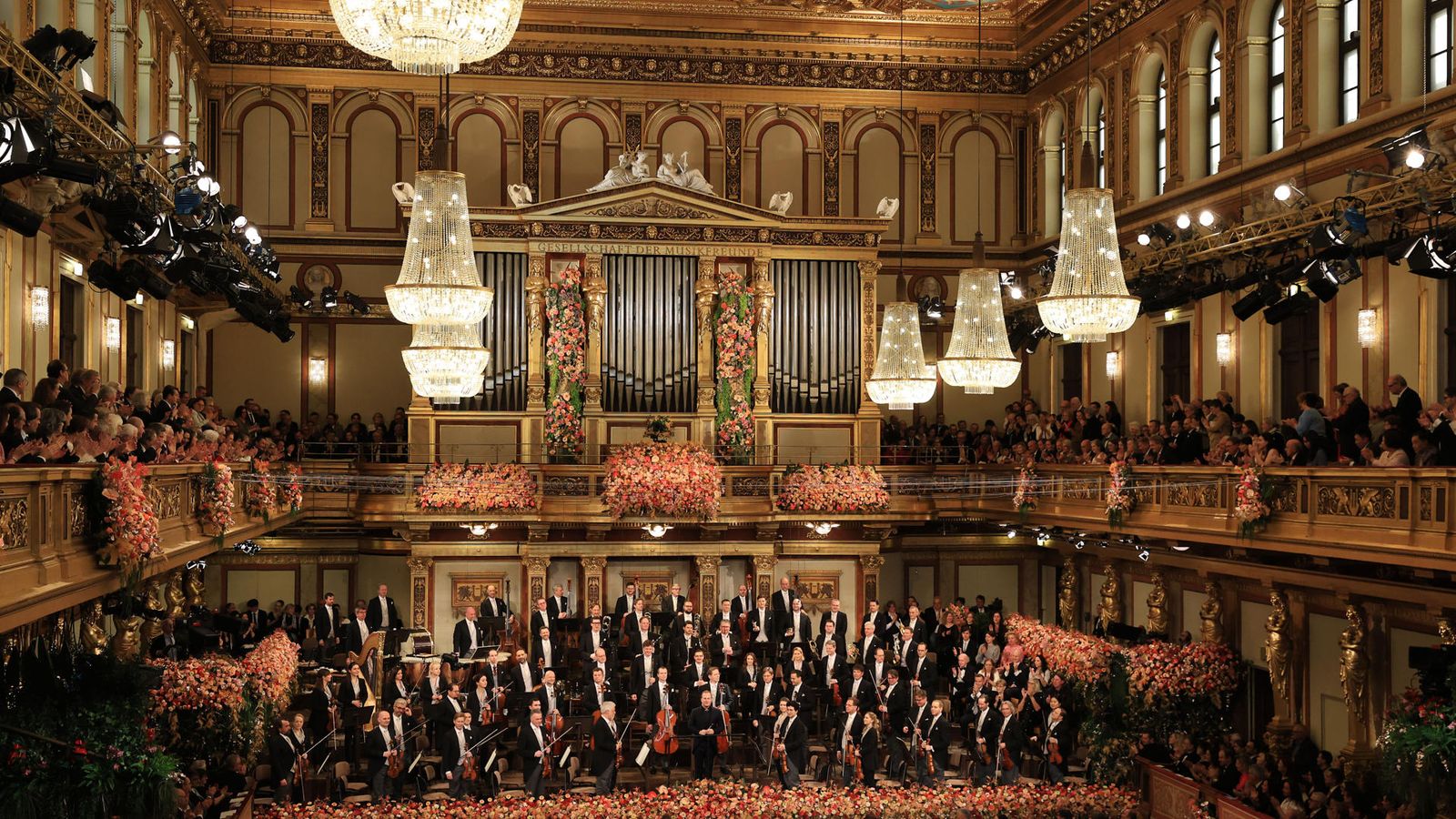 El Concierto de Año Nuevo en la Sala Dorada de la Musikverein, dirigido por el maestro canadiense Yannick Nézet-Séguin.