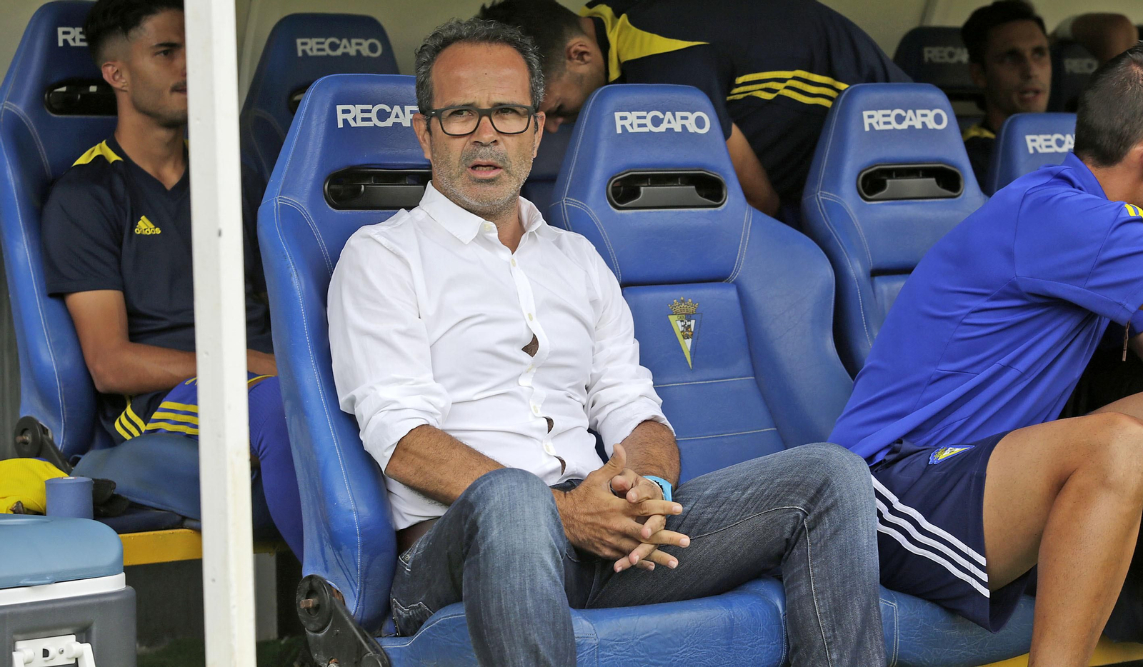 El entrenador del Cádiz, Álvaro Cervera.