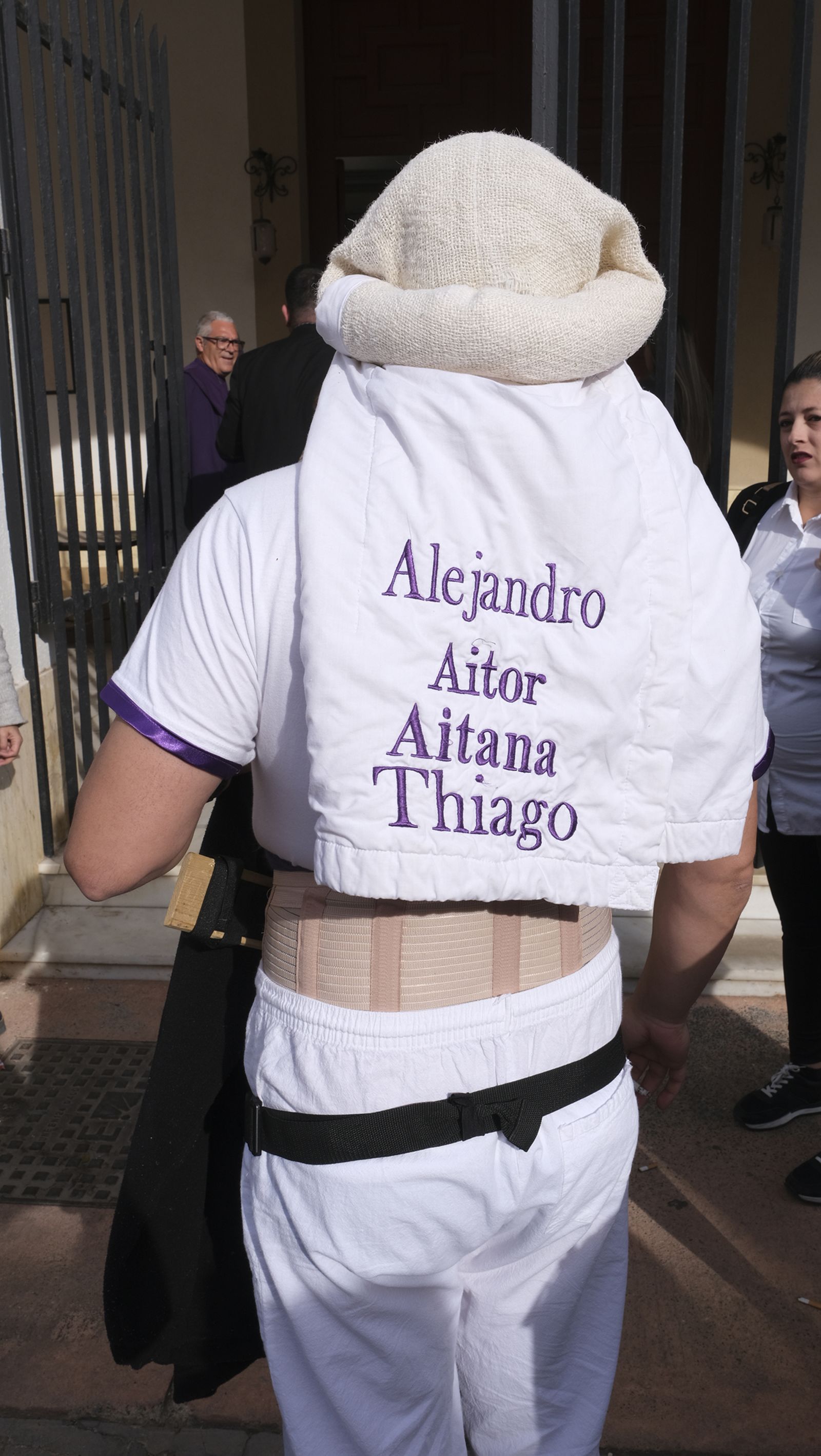La procesión del Encuentro por las calles de Almería, en imágenes