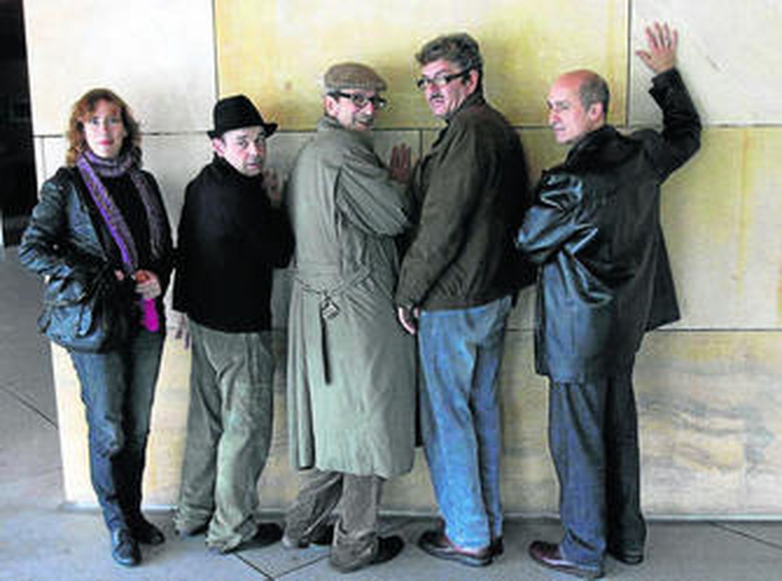 Amparo Martín, Oriol Boixader, Pedro Álvarez-Ossorio, Antonio Dechent y Antonio Campos, en el Central.