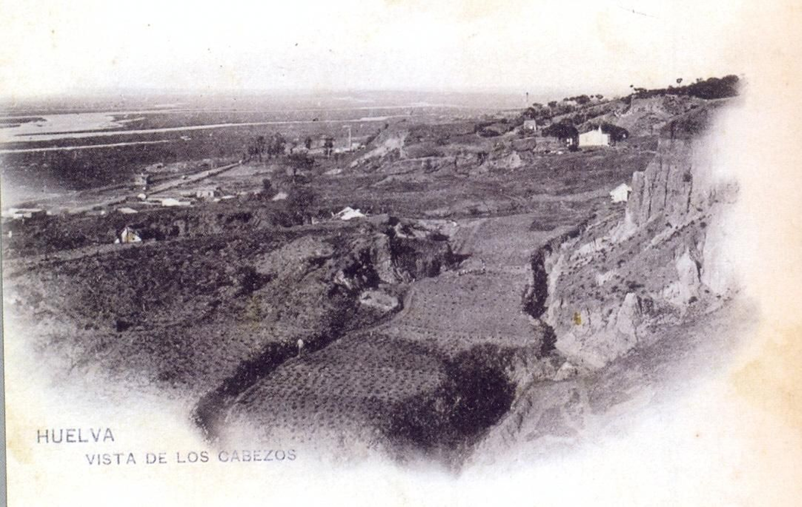 Vista de las laderas del Conquero, a principios del siglo XX.