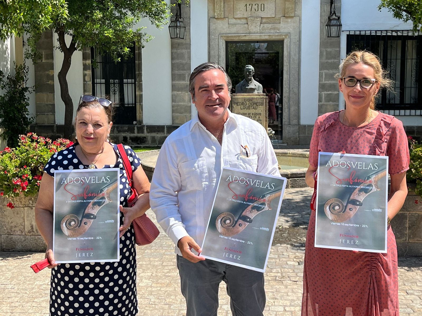 Un momento de la presentación, en Bodegas Fundador.
