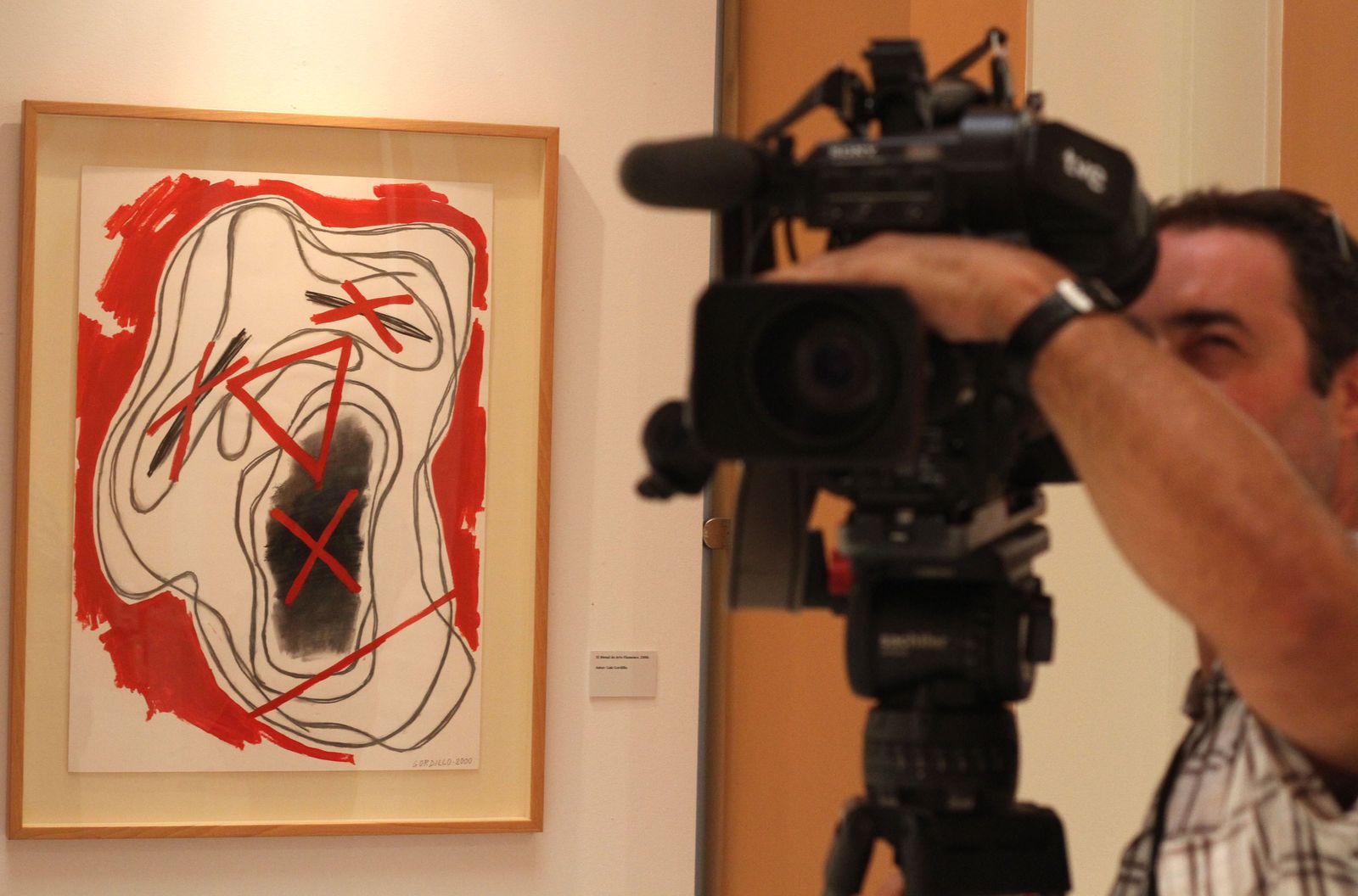 El cartel que Luis Gordillo hizo para la Bienal del año 2000.