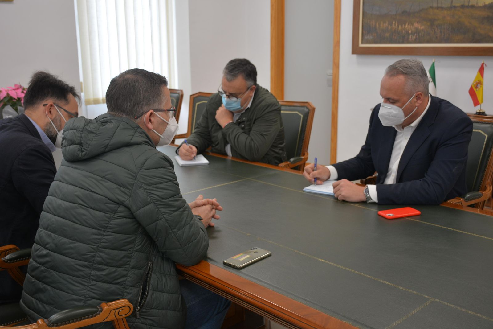 Ruiz Boix y Gavino, reunidos con los responsables de Correos.