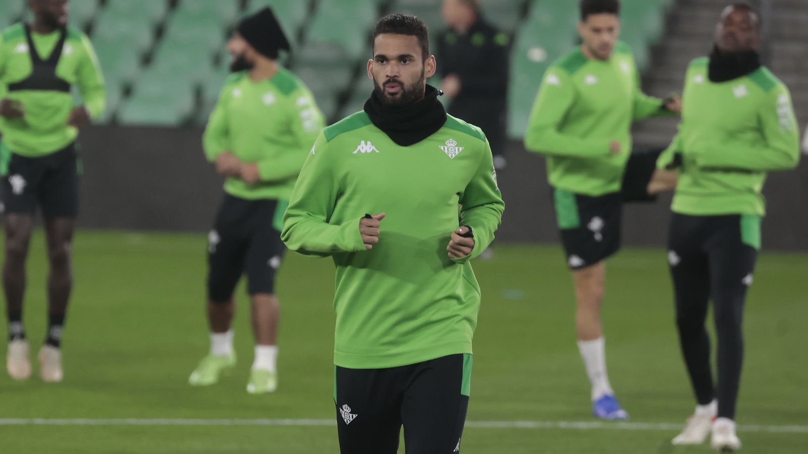 Willian José, uno de los exrealistas, en el entrenamiento.