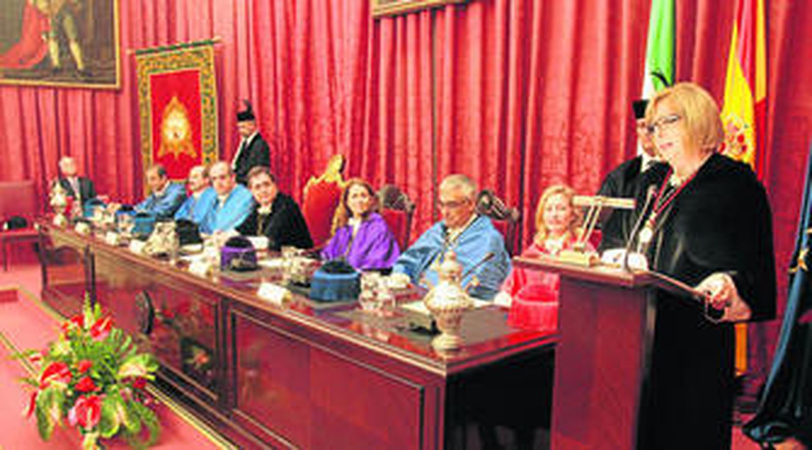 De la Calle, anoche, durante el discurso que pronunció durante la entrega de las medallas de oro.