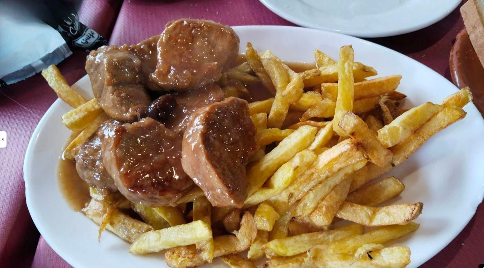 Uno de los platos de la venta Santa Clara.