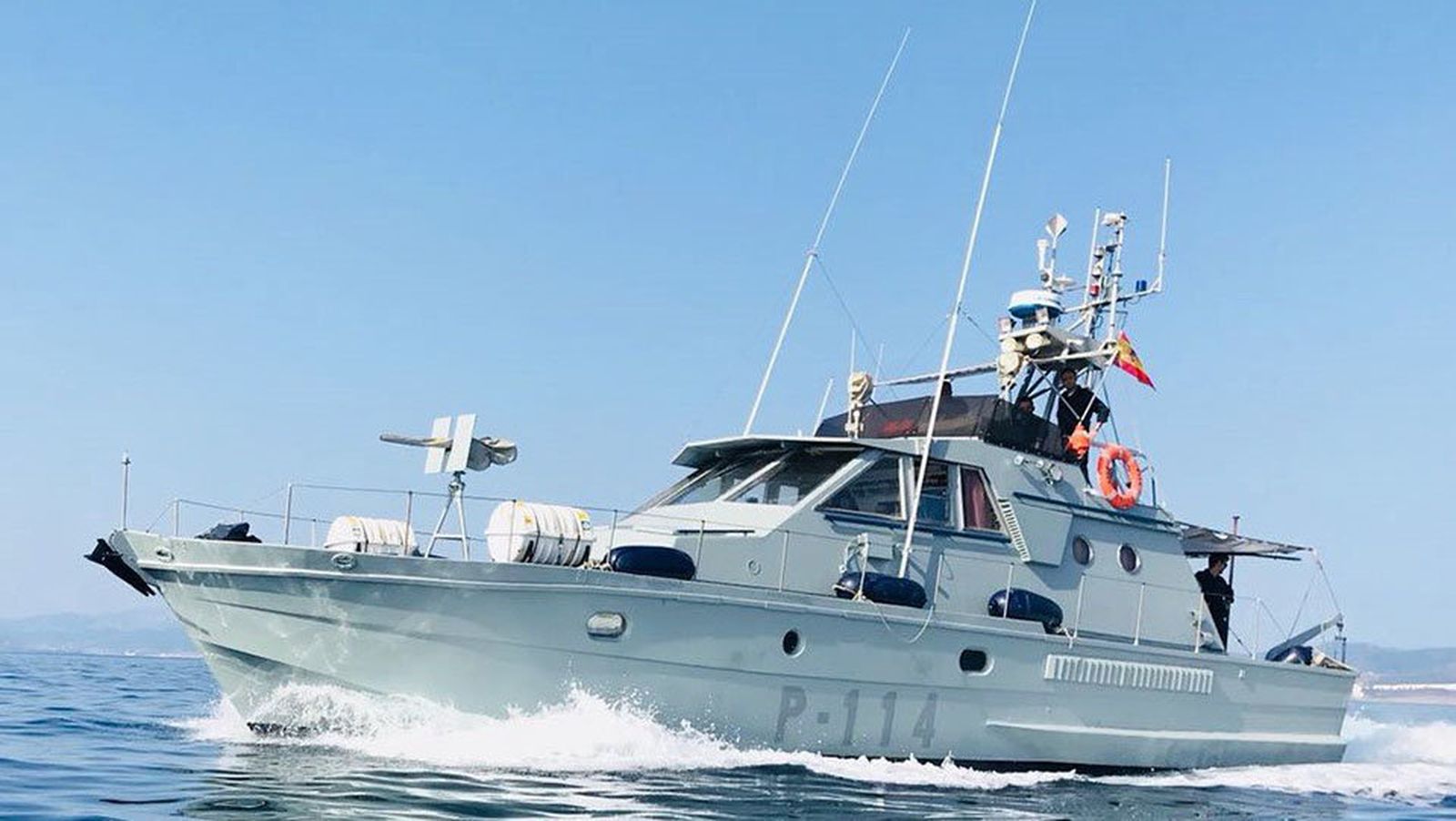 Uno de los buques participantes en el ejercicio.