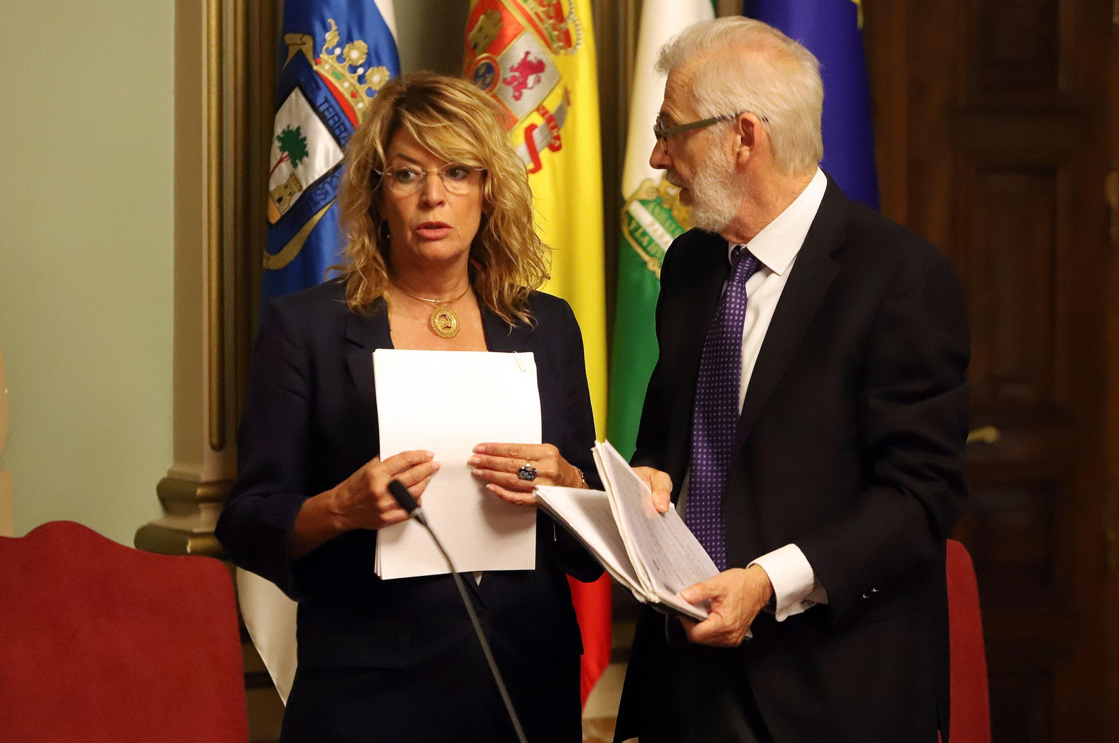 Imágenes del pleno municipal del Ayuntamiento de Huelva