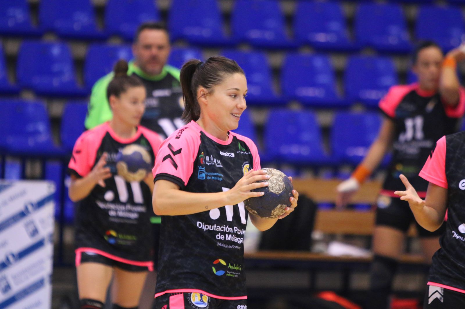 Sole López, en un entrenamiento en Ciudad Jardín.