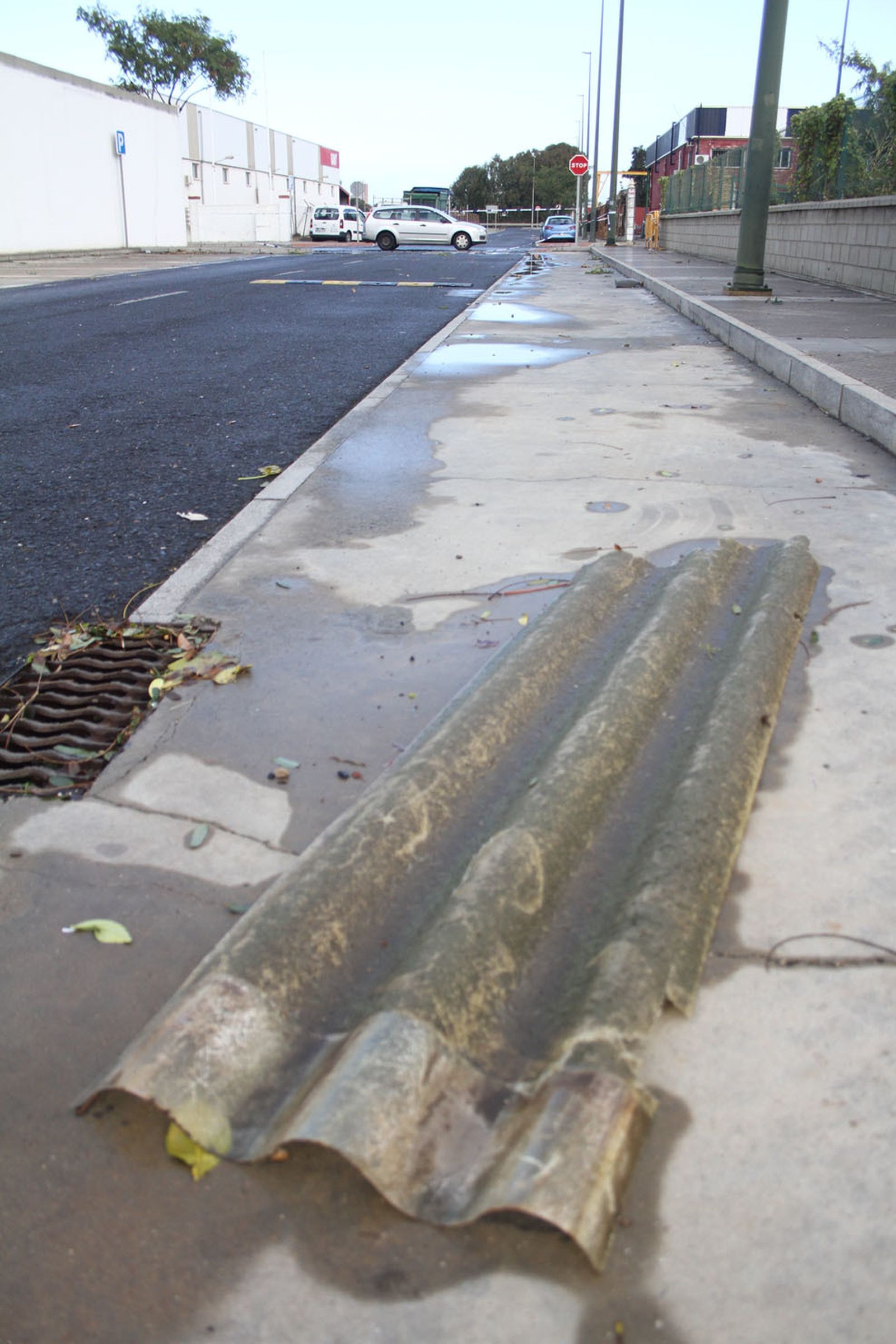 Consecuencias del temporal de lluvia y viento a su paso por la capital