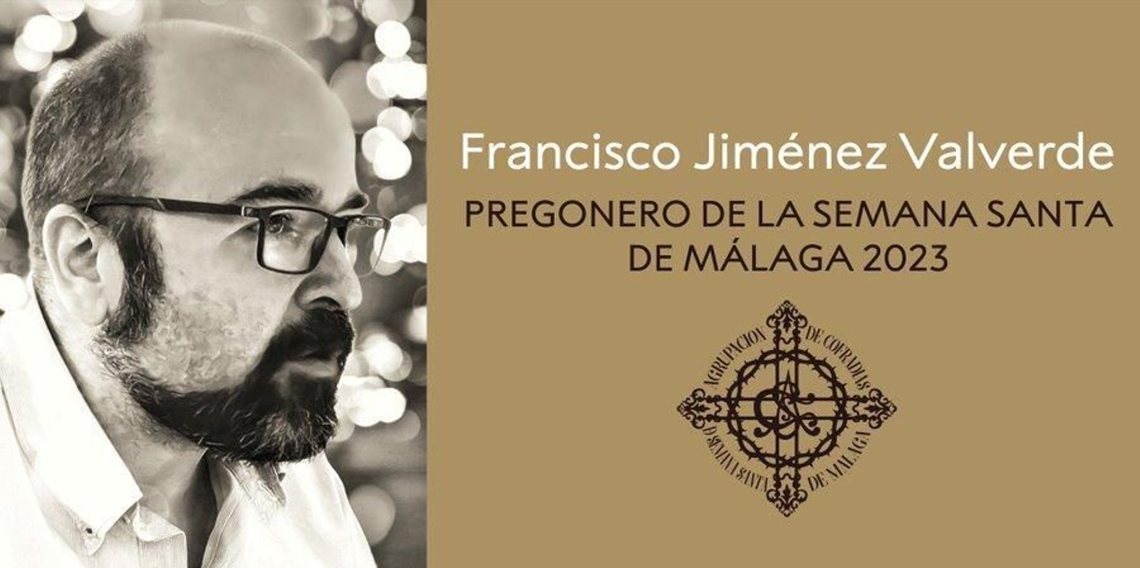 Imagen con la que la Agrupación de Cofradías ha anunciado este jueves a su pregonero.