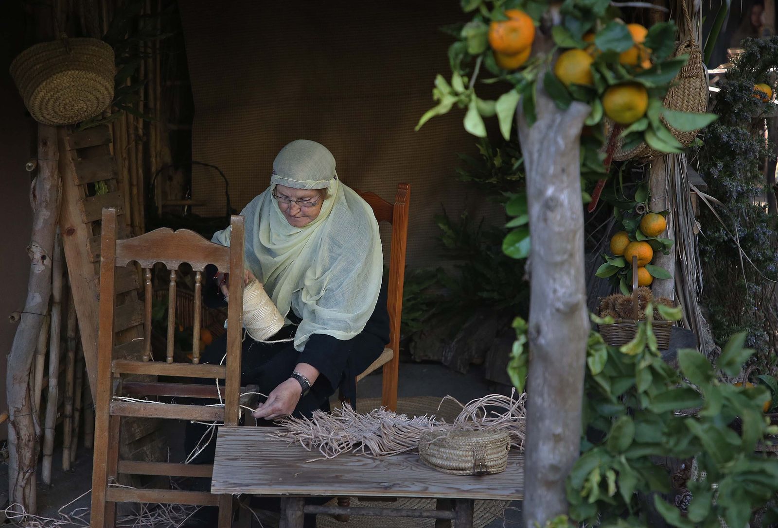 La inauguración del Belén Viviente de Pelayo, en imágenes