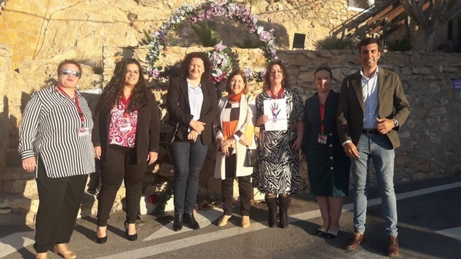 Acto de presentación de Mariquita La Posá, de Mojácar, en marzo de 2023