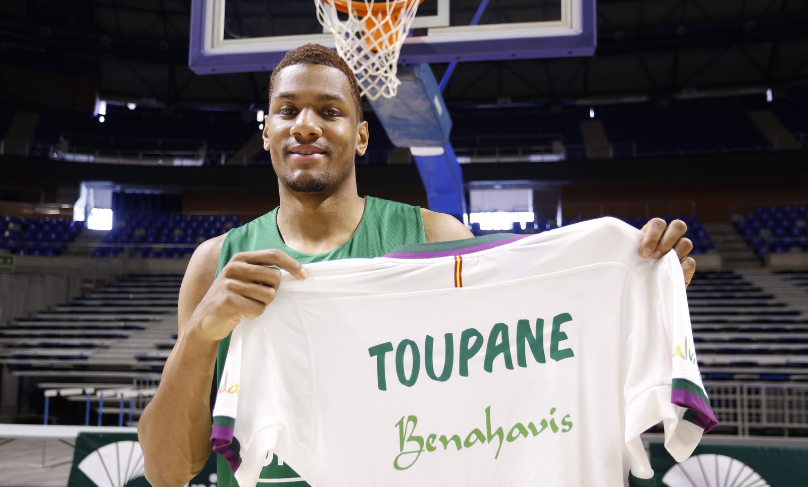 Axel Toupane, en el Carpena.