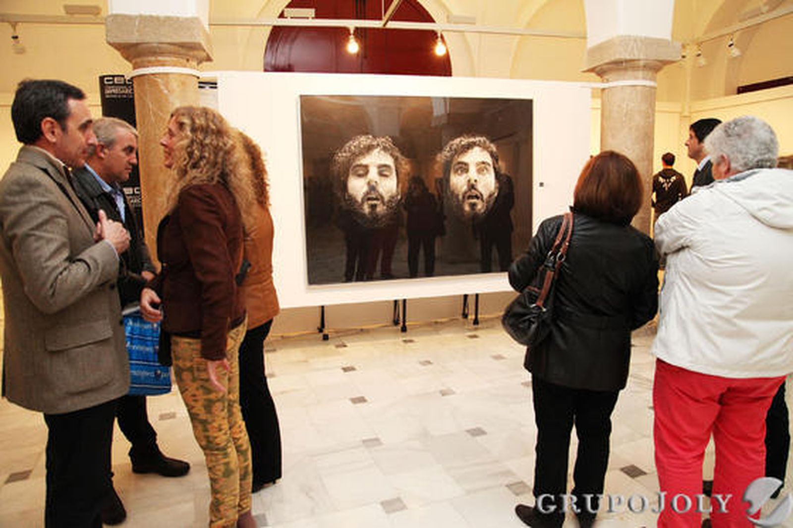 Obra del artista Javier Palacios, en Pescadería. 

Foto: Vanesa Lobo