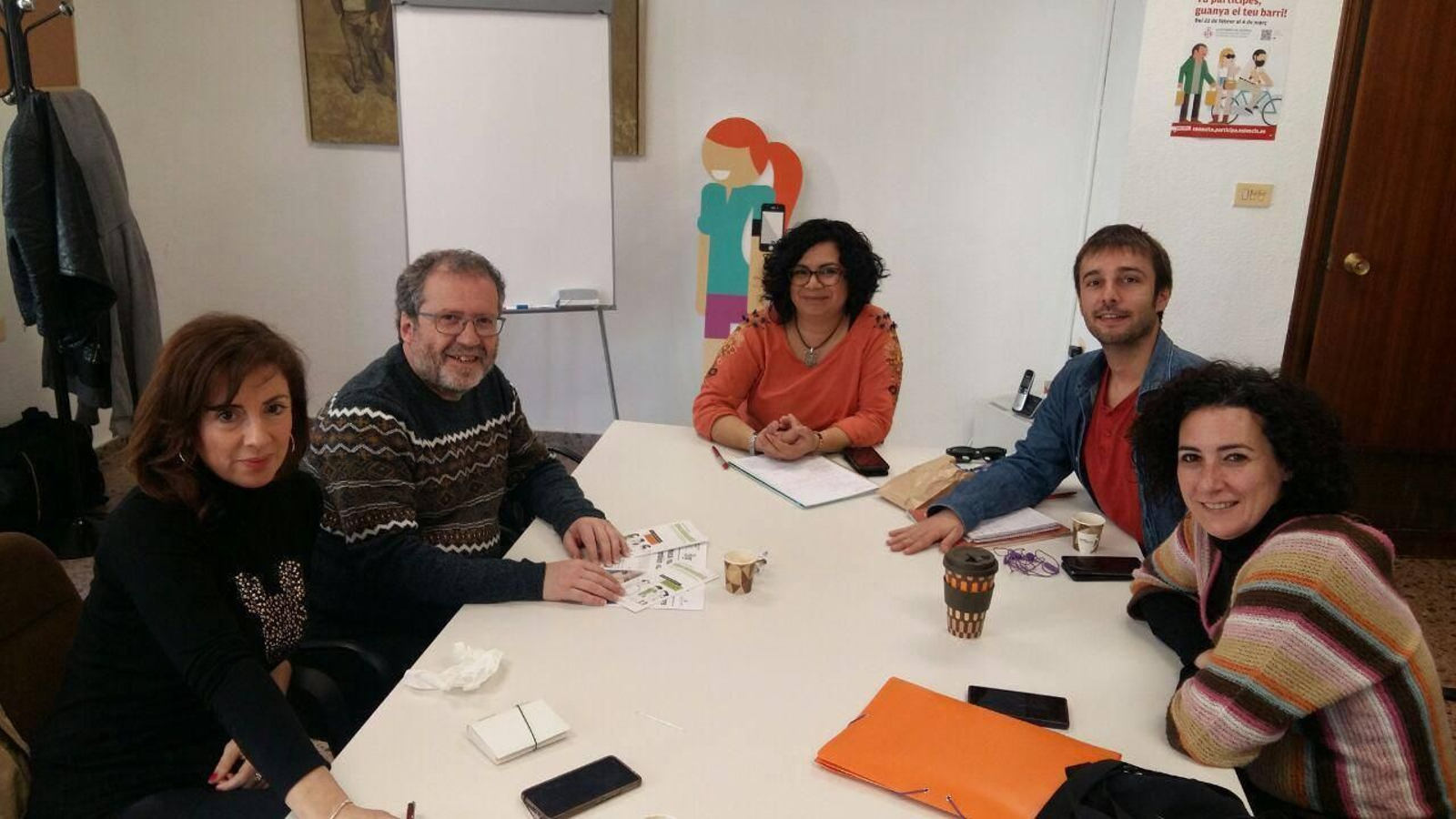 Encuentro de las dos agrupaciones en Valencia.