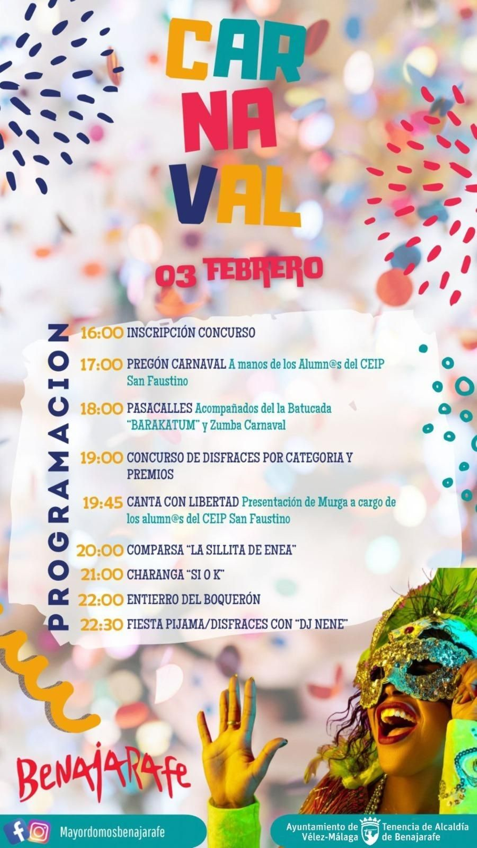 Cartel del Carnaval de Benajarafe